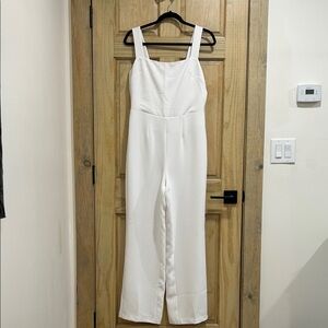 Good American Classic White Jumpsuit